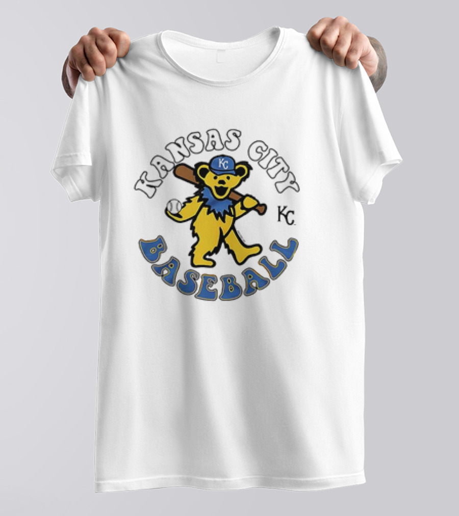Kansas City Royals Baseball KC Grateful Dead Homage T-Shirt