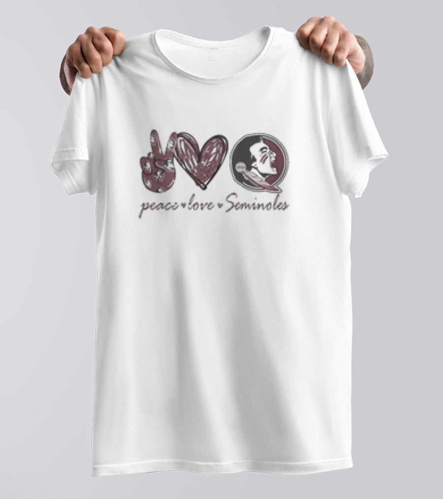 Peace Love Seminoles Florida State T-Shirt