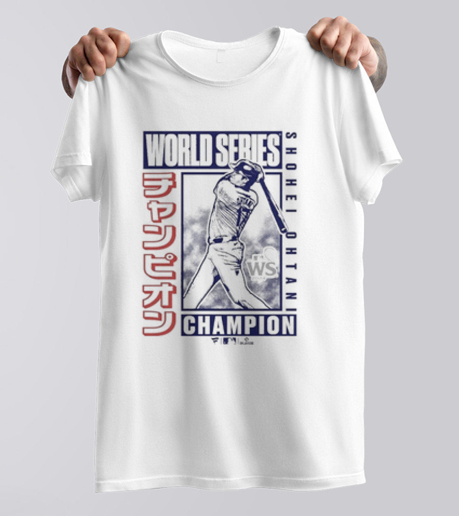 World Series Shohei Ohtani Champion Kanji Swing T-Shirt