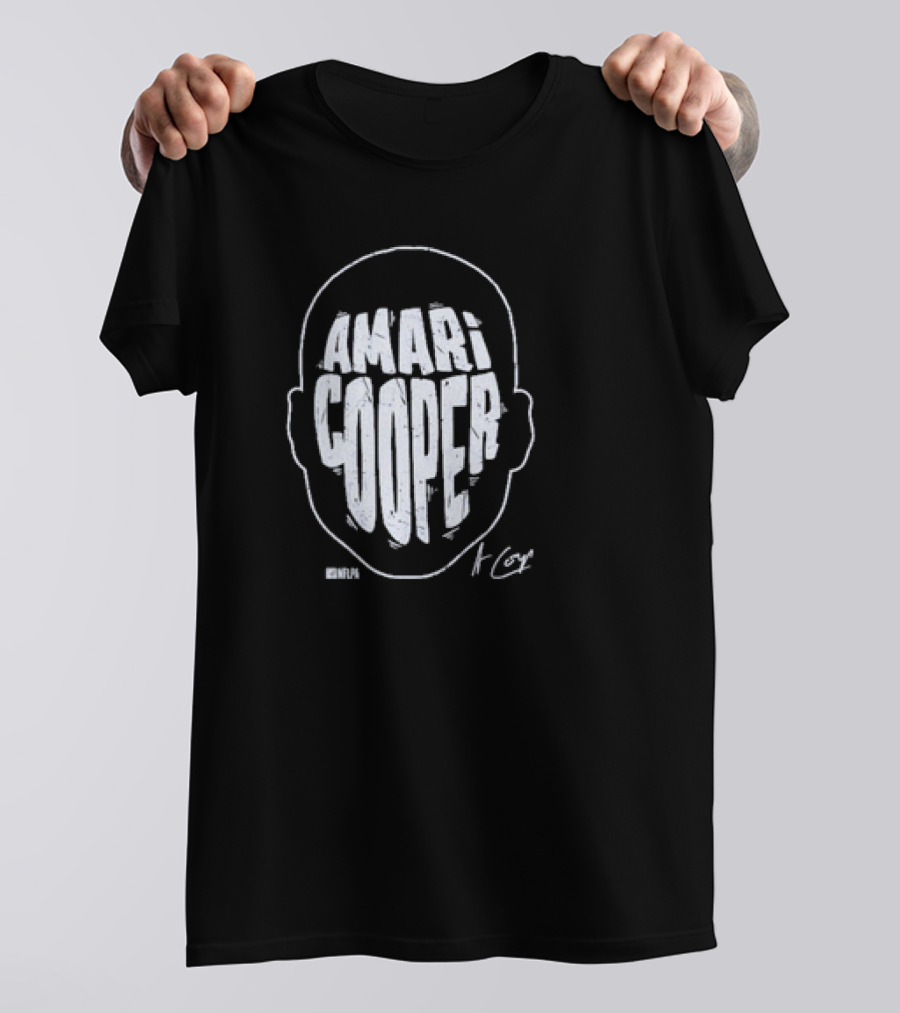 Amari Cooper Bold Head Graphic NFL T-Shirt