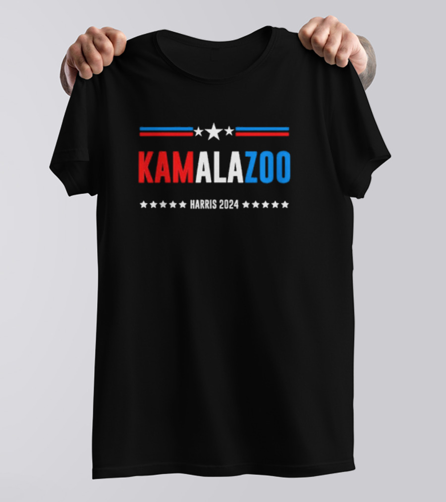 Kamalazoo Harris 2024 Red White Blue Stars T-Shirt