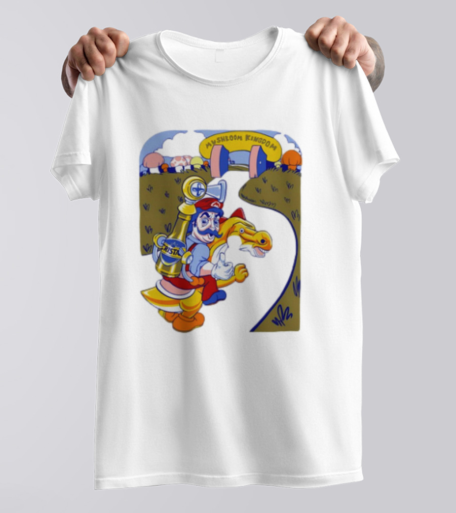 Nice Of The Princess To Invite Us Mushroom Kingdom 4th Geary Super Mario T-Shirt