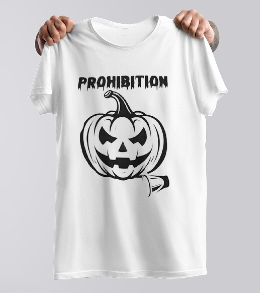 Prohibition Pumpkin Halloween T-Shirt