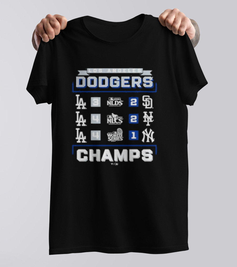 Los Angeles Dodgers 2024 World Series Champs NLDS NLCS Yankees Padres Mets T-Shirt