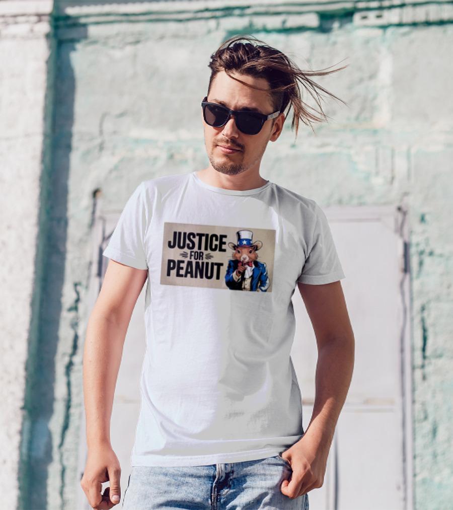 Justice For Peanut Peanut The Squirrel 2024 Uncle Sam T-Shirt