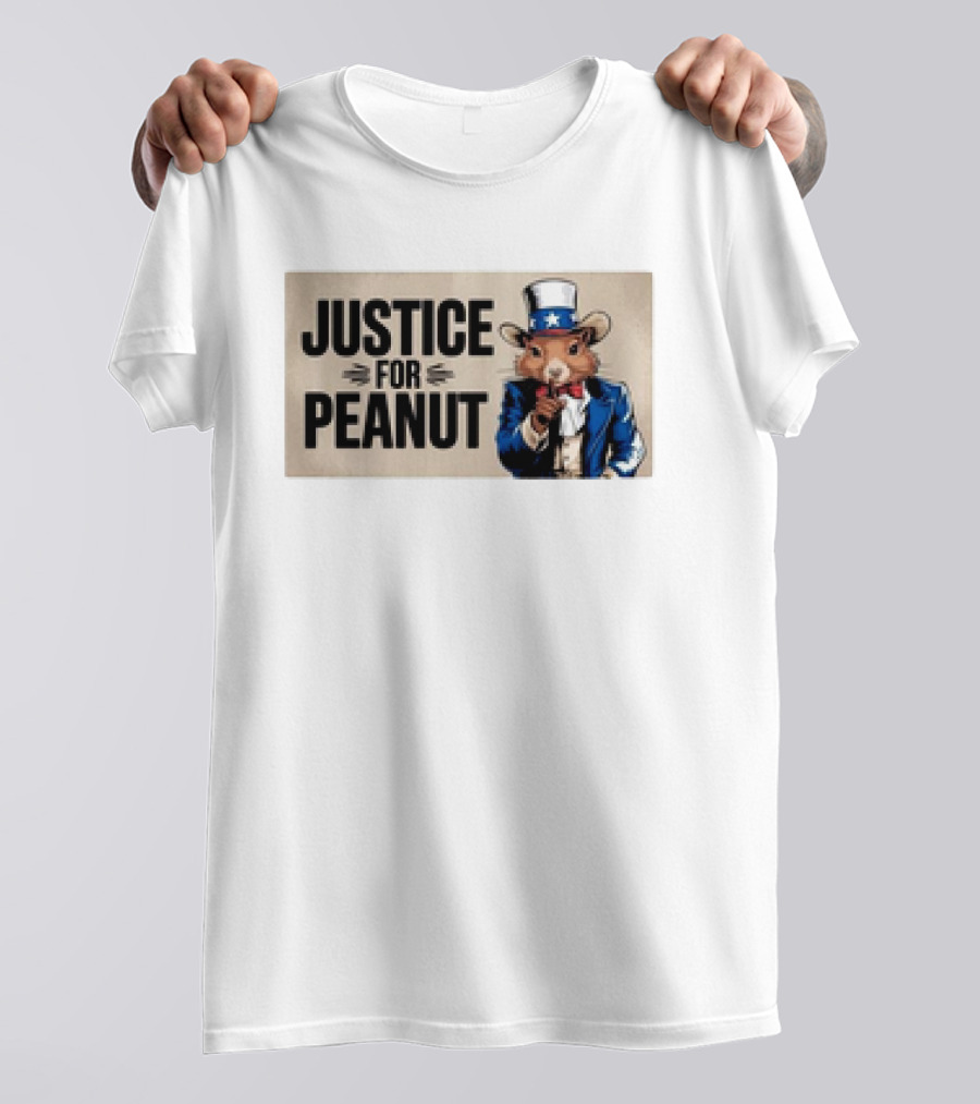 Justice For Peanut Peanut The Squirrel 2024 Uncle Sam T-Shirt