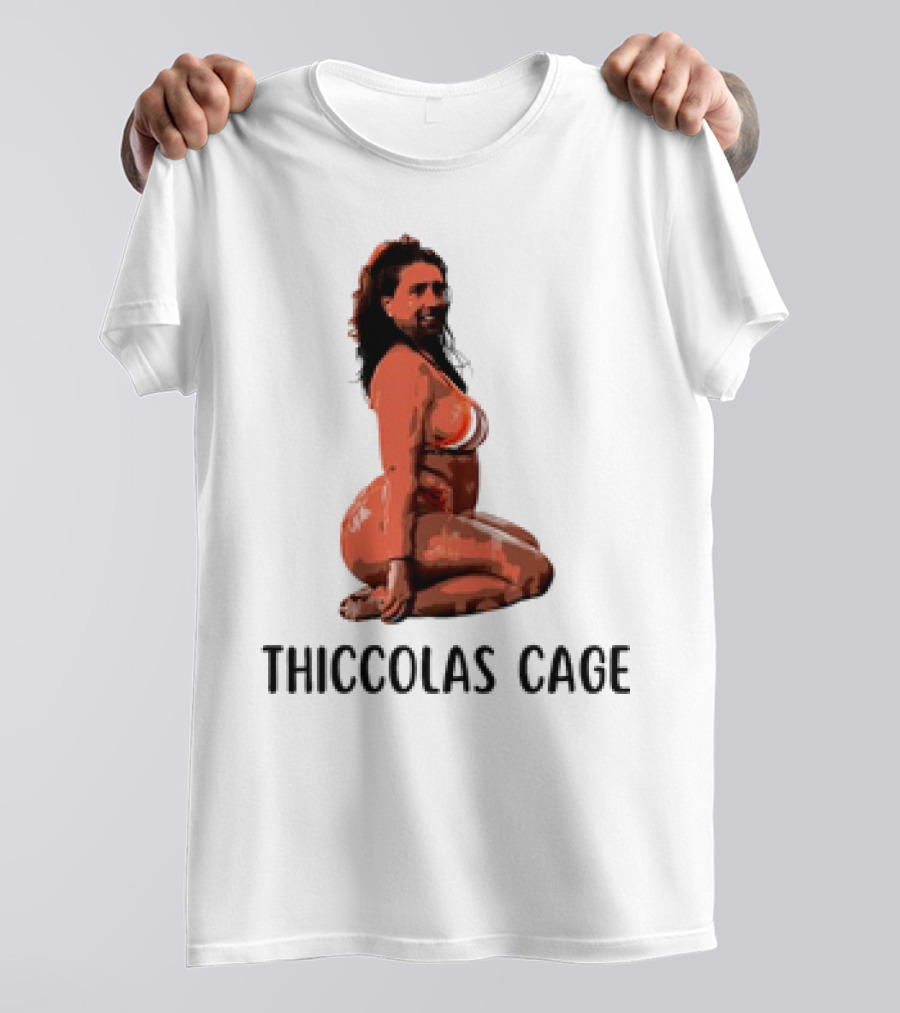 Thiccolas Cage Meme Nicolas Cage Image T-Shirt