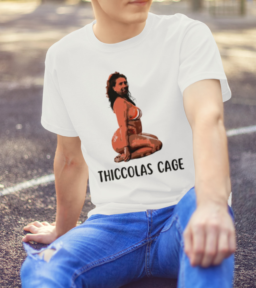 Thiccolas Cage Meme Nicolas Cage Image T-Shirt