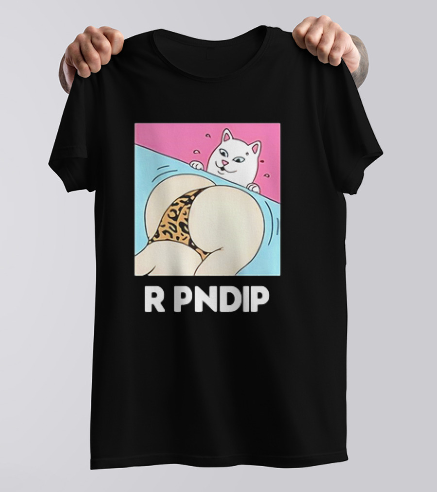RIPNDIP Peaches And Nerm Silly Cat Leopard Print T-Shirt