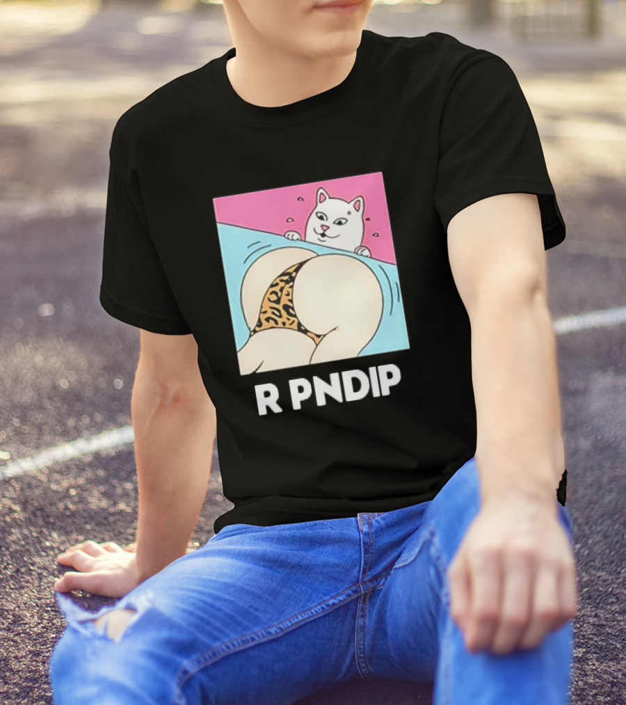 RIPNDIP Peaches And Nerm Silly Cat Leopard Print T-Shirt