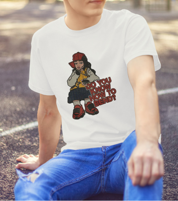 Do You Know How To Bend? Girl With Red Cap And Sneakers T-Shirt