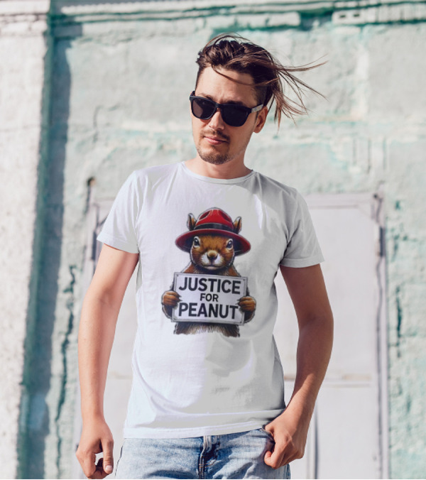 Justice For Peanut The Squirrel Red Hat Protest T-Shirt