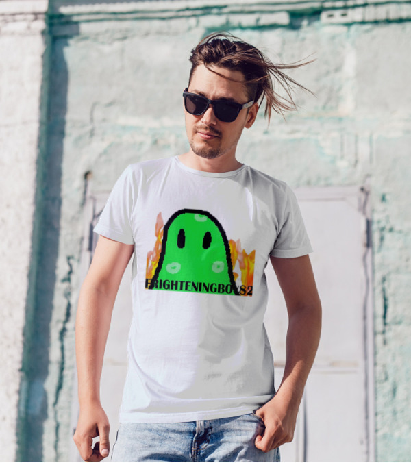 FRIGHTENINGBOY82 Slime With Fire Background T-Shirt