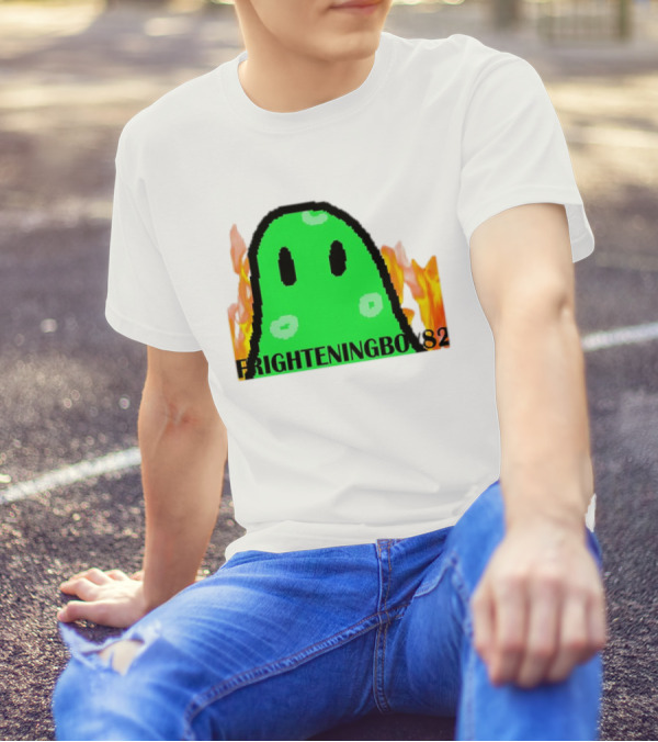 FRIGHTENINGBOY82 Slime With Fire Background T-Shirt