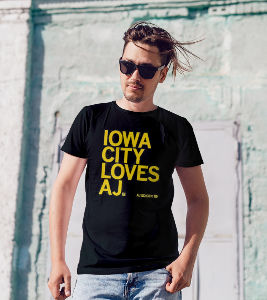Iowa City Loves AJ Ediger T-Shirt