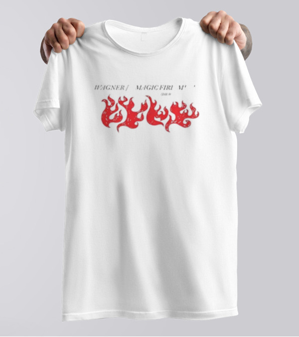 Wagner Magic Fire Music Retro Flames T-Shirt