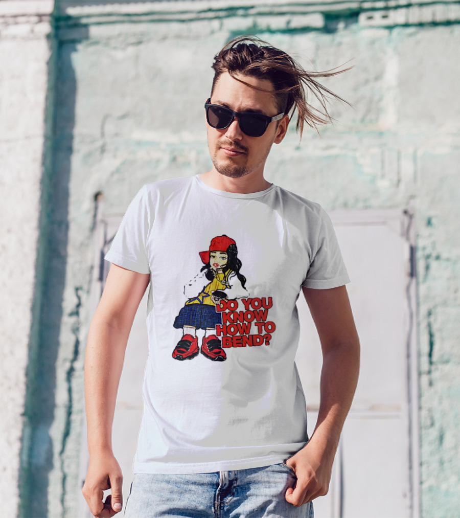 Billie Eilish Do You Know How To Bend Styled Cartoon T-Shirt
