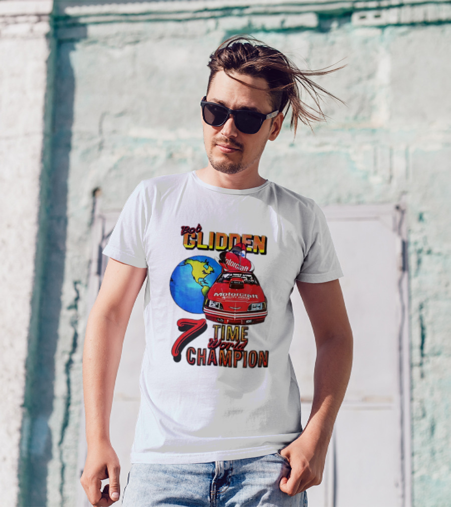 Bob Glidden Motorcraft Racing 7 Time World Champion T-Shirt