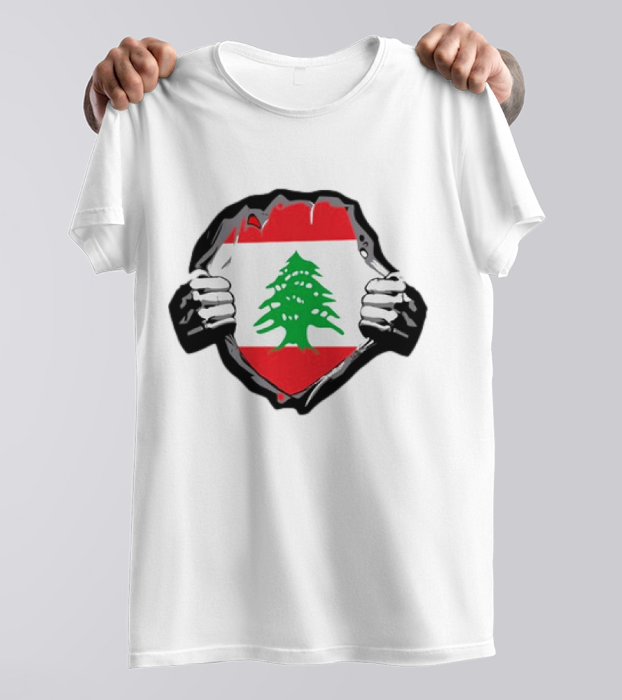 Lebanon Flag Lebanese Roots Cedar Pride Emblem T-Shirt