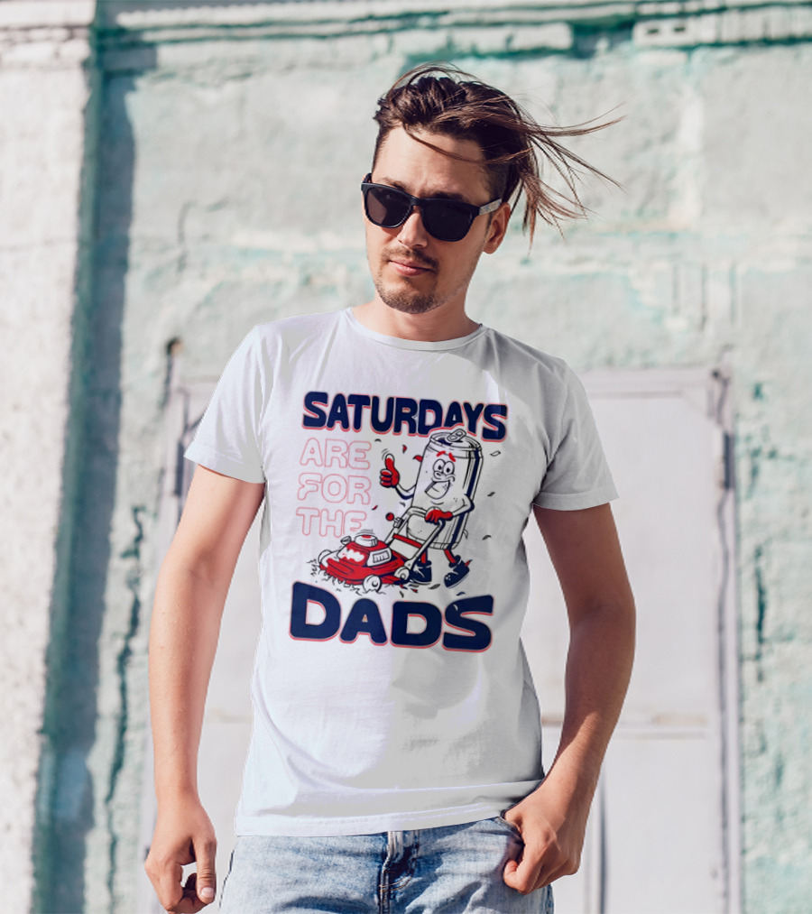 Saturdays Are For The Dads Can Mowing Mower T-Shirt