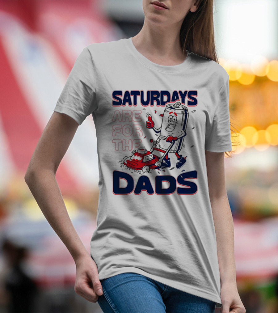 Saturdays Are For The Dads Can Mowing Mower T-Shirt