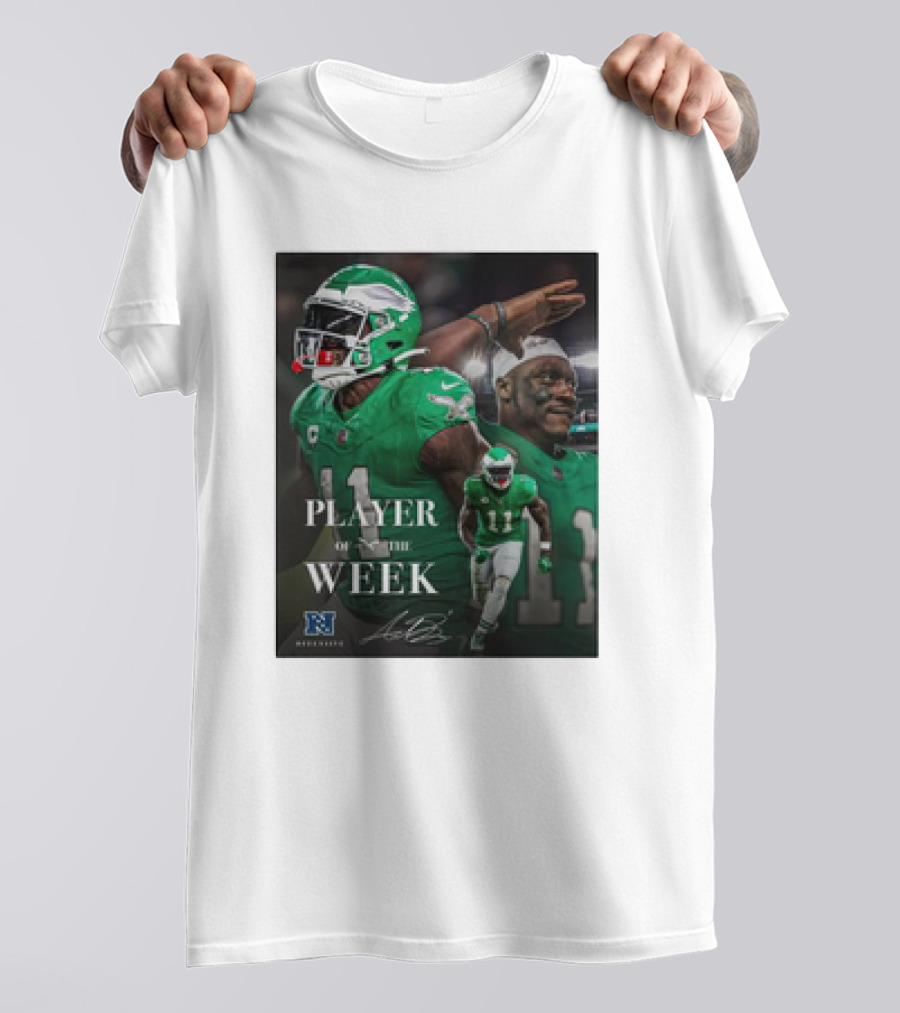 Arthur Juan Brown Philadelphia Eagles NFL Player Of The Week T-Shirt