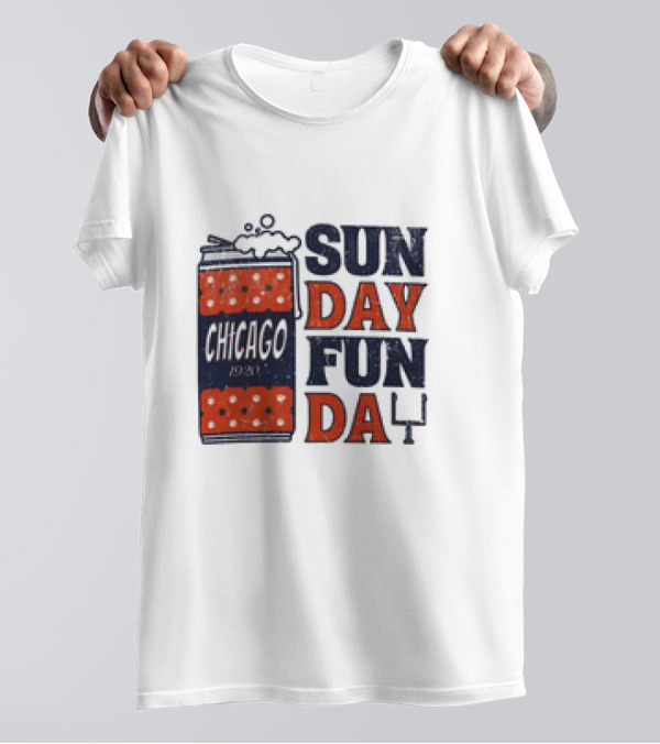 Chicago Sunday Fun Day 1923 Football Can T-Shirt