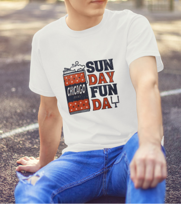Chicago Sunday Fun Day 1923 Football Can T-Shirt
