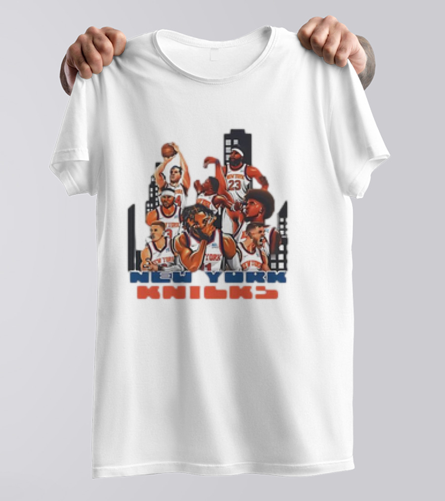 New York Knicks Jalen Brunson Era Basketball Team Skyline T-Shirt