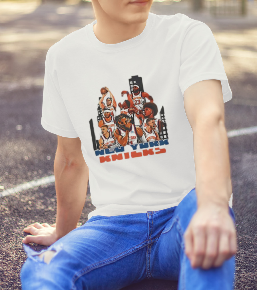New York Knicks Jalen Brunson Era Basketball Team Skyline T-Shirt