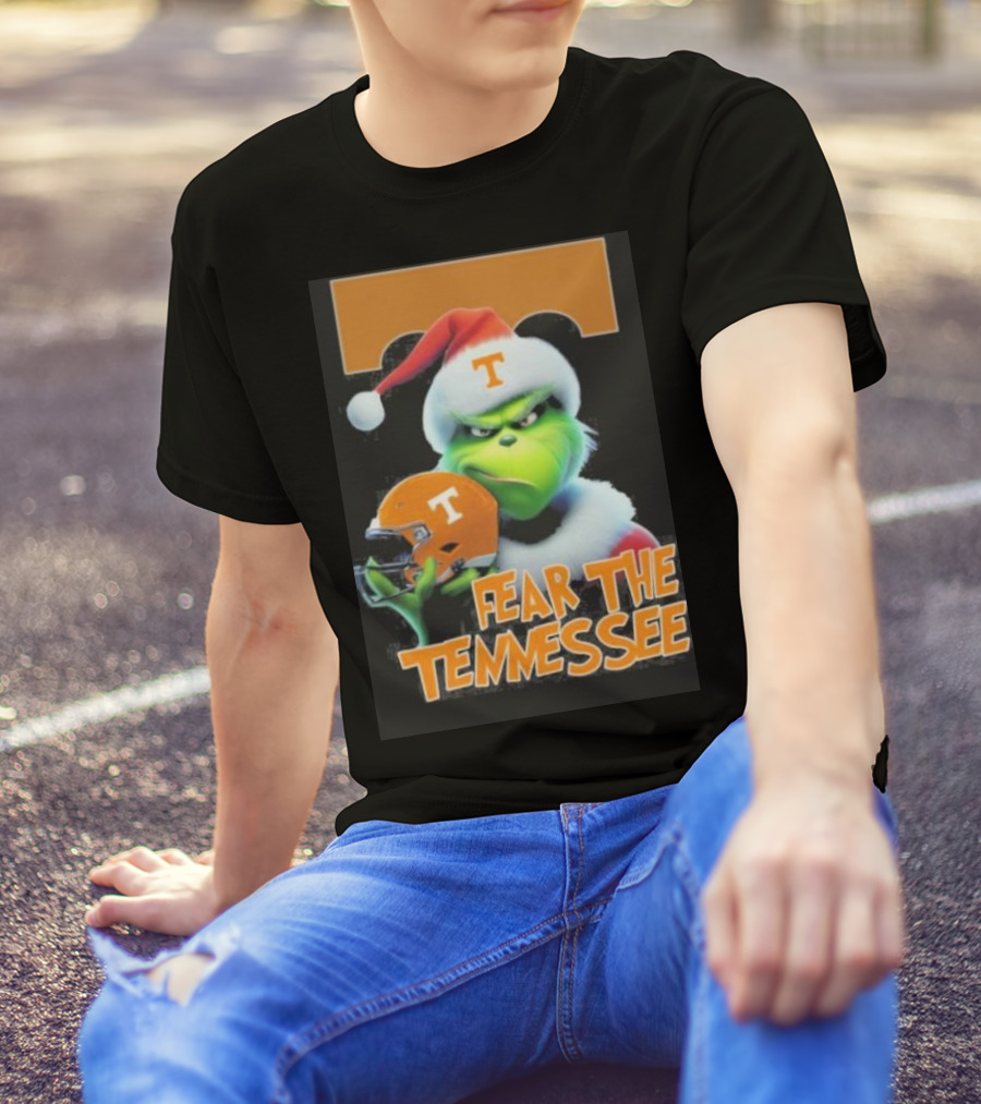 Grinch Fear The Tennessee Volunteers Christmas T-Shirt