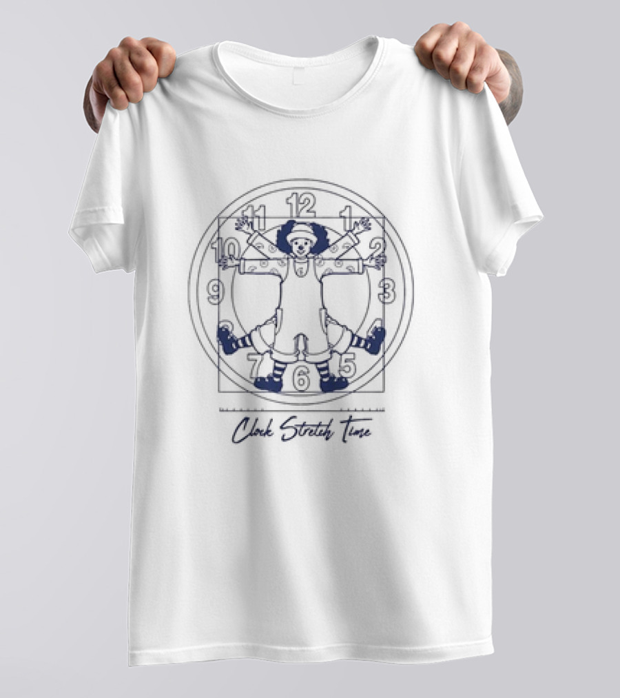 Big Comfy Couch Clock Stretch Time T-Shirt