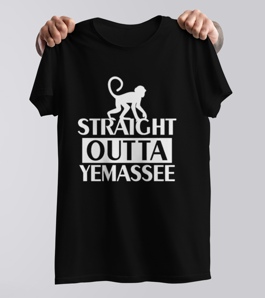 Monkey Graphic Straight Outta Yemassee T-Shirt