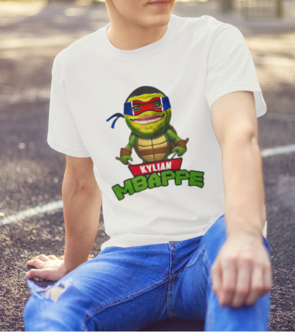 Kylian Mbappe Leonardo Ninja Turtle T-Shirt