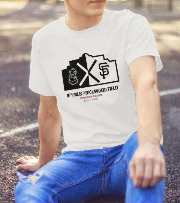 San Francisco Giants MLB Rickwood Field Birmingham Alabama June T-Shirt