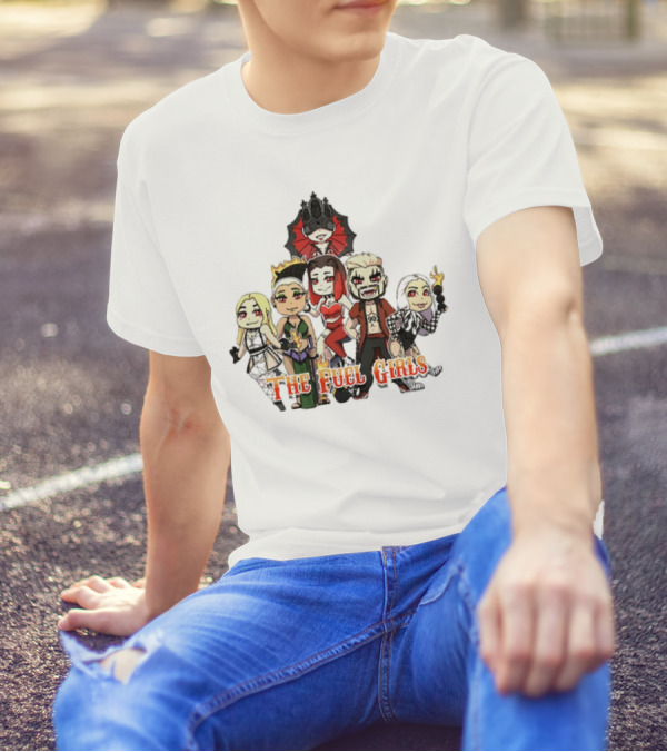 The Fuel Girls Team Classic Cartoon Characters T-Shirt