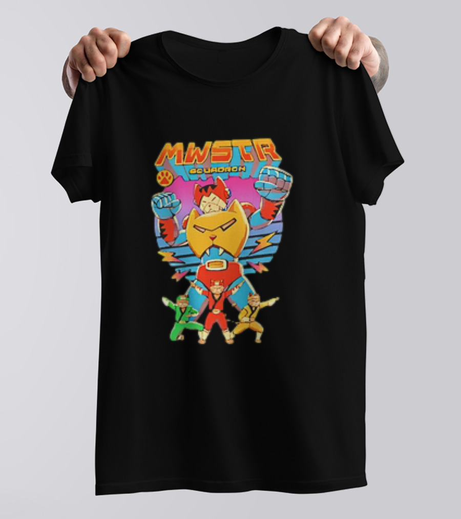 MWSTR Squadron Meowster Power Cat Team T-Shirt