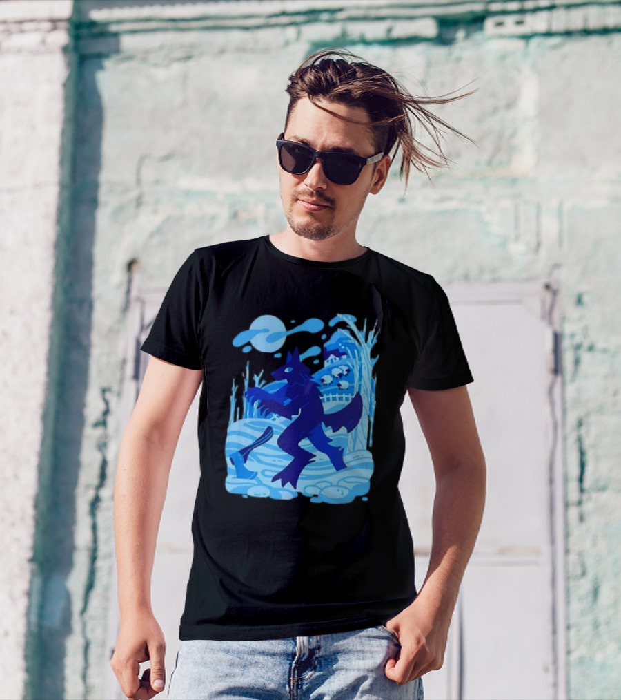 Werewolf Under The Winter Moon T-Shirt