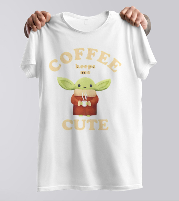 Coffee Keeps Me Cute Baby Yoda T-Shirt