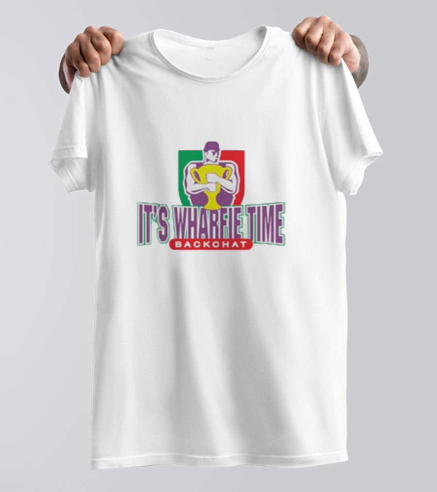 It's Wharfie Time Backchat Holding Trophy Iconic T-Shirt