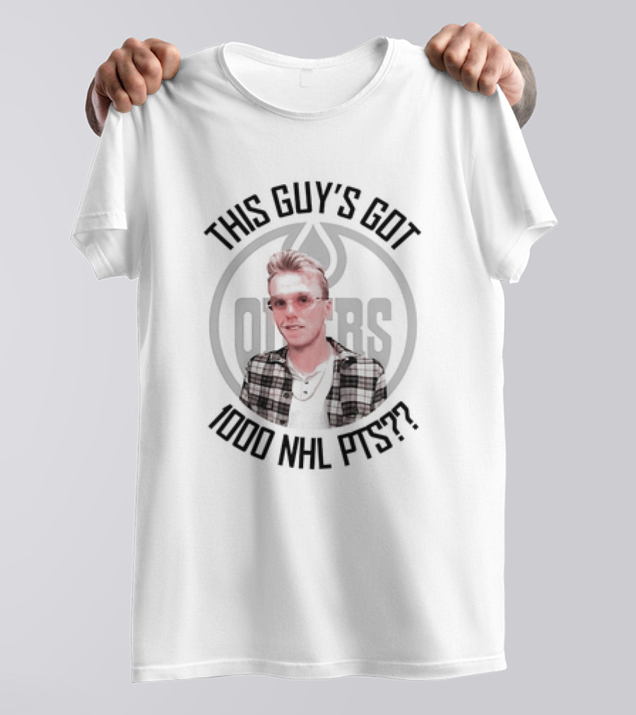 Connor McDavid This Guy's Got 1000 NHL PTS Edmonton Oilers T-Shirt