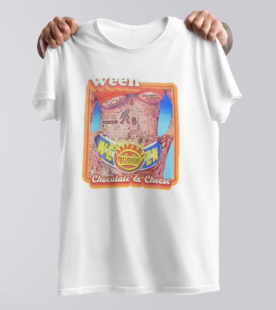 Ween Chocolate And Cheese Album Cover Art Vintage Comic T-Shirt