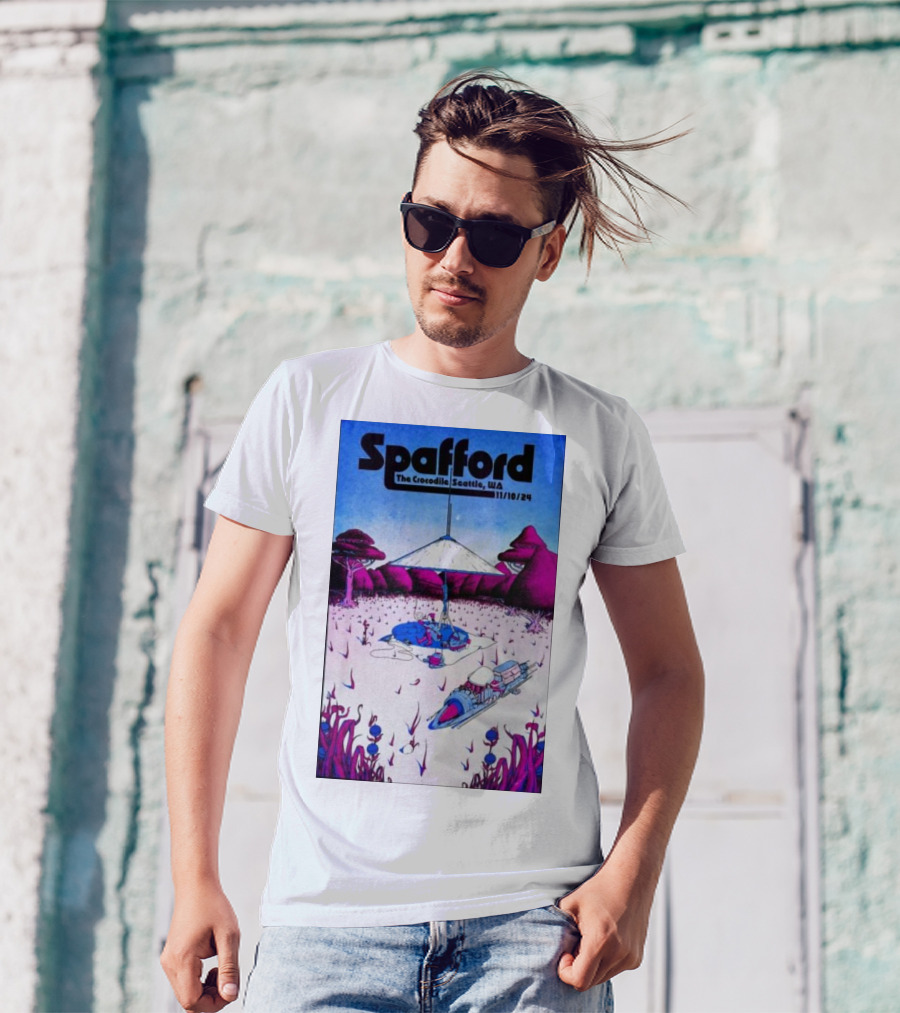 Spafford Live At The Crocodile Seattle 11/10/24 Vintage Sci-Fi Scene T-Shirt