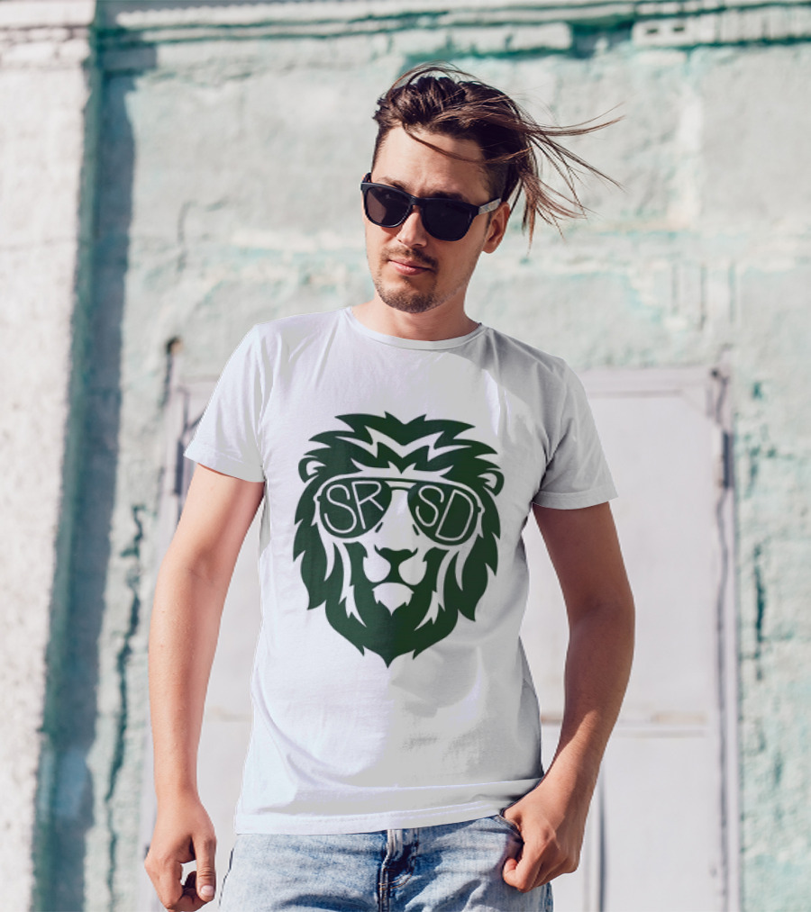 SRSD St. Rita Lion Mascot In Sunglasses T-Shirt