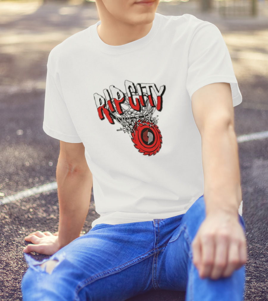 Rip City Portland Trail Blazers Basketball Netball T-Shirt