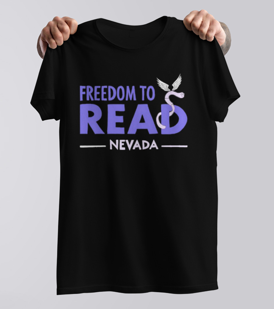 Freedom To Read Nevada Serpent With Wings T-Shirt