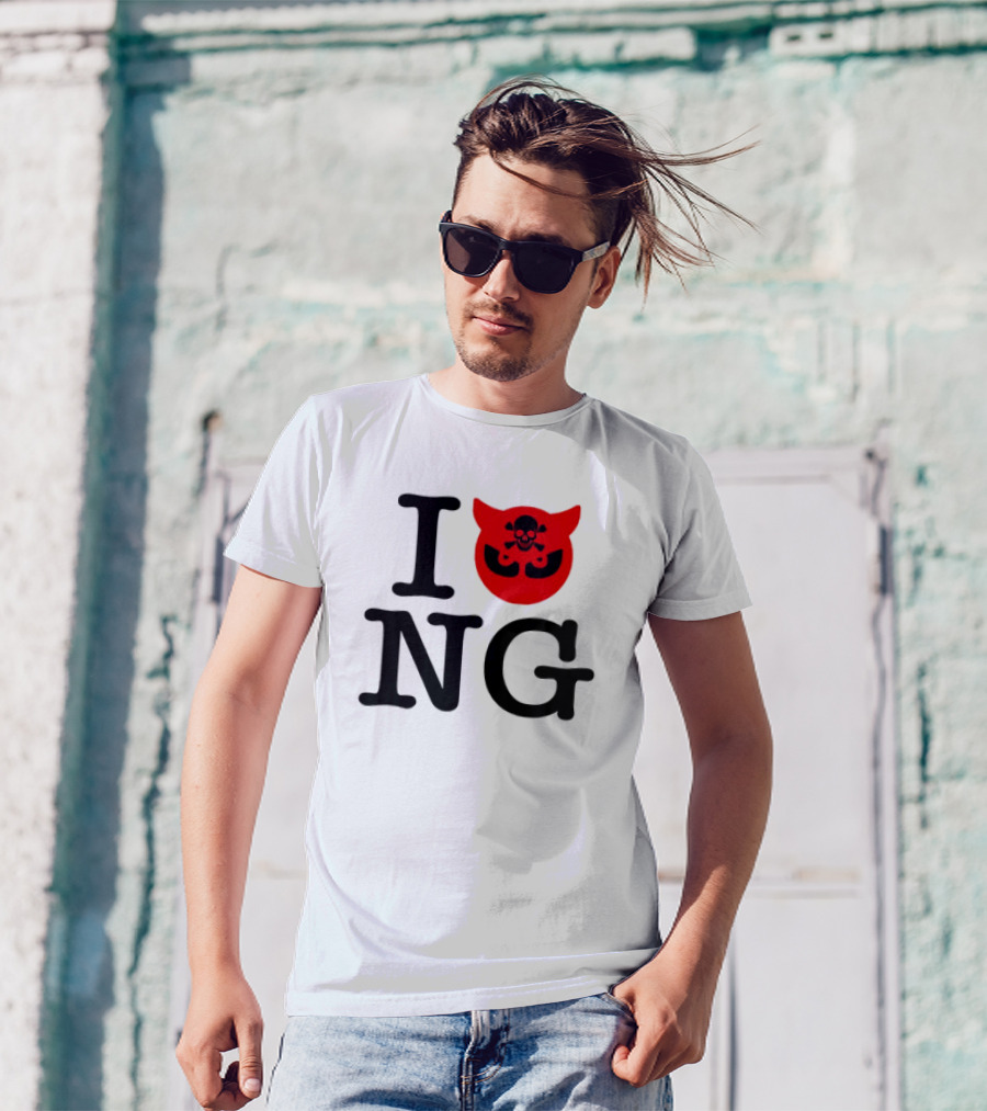 I Love NG Skull Emblem T-Shirt
