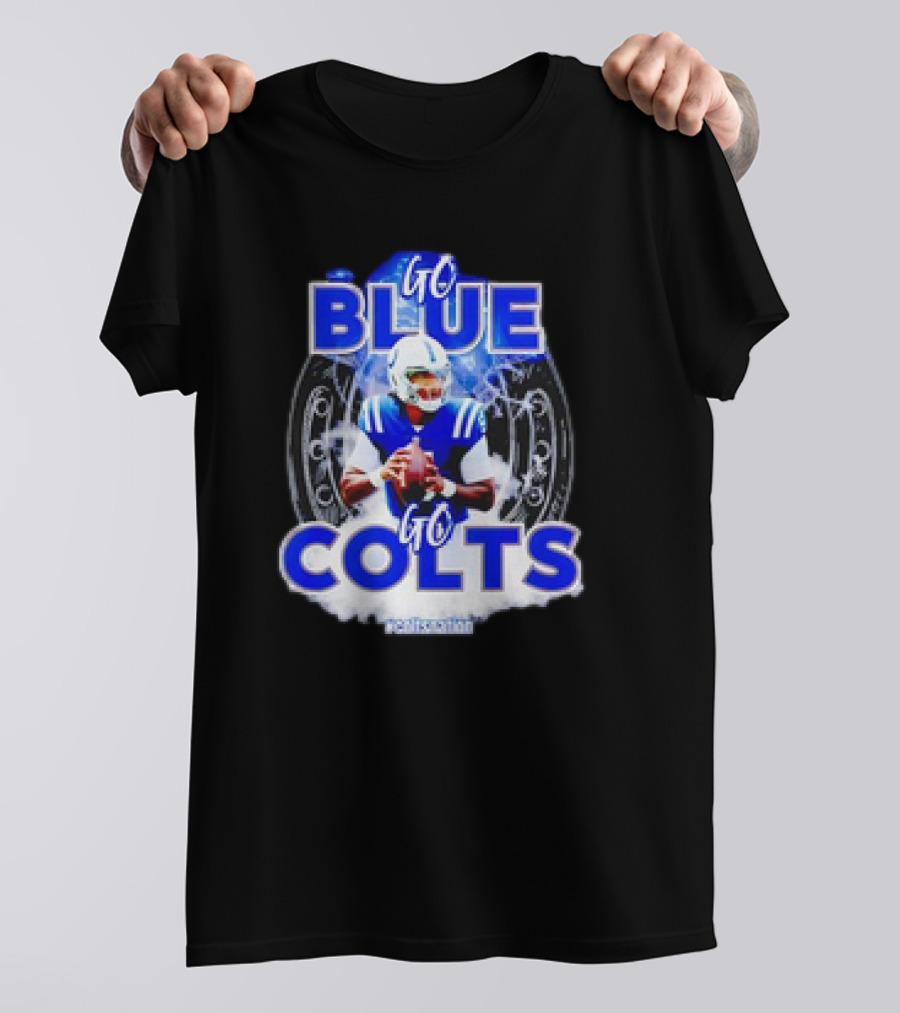 Indianapolis Colts Anthony Richardson Go Blue Go Colts NFL Football Fan #crfinstinct T-Shirt
