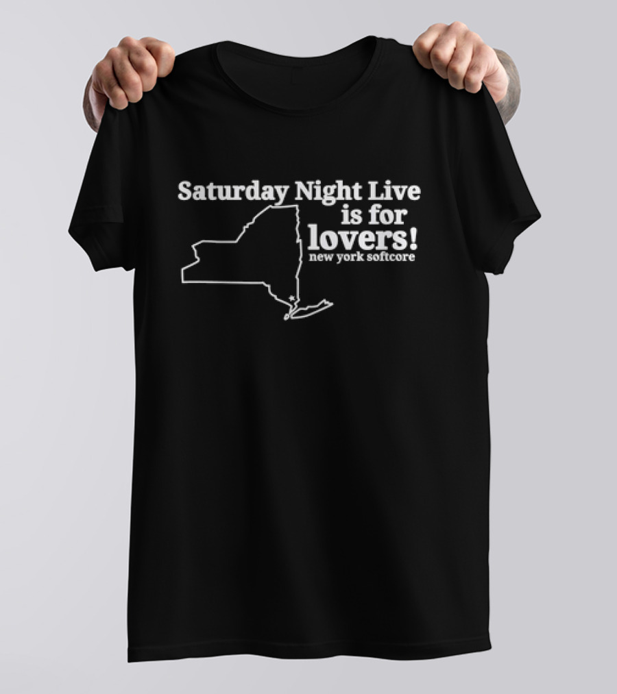 Saturday Night Live Is For Lovers New York Softcore Map T-Shirt