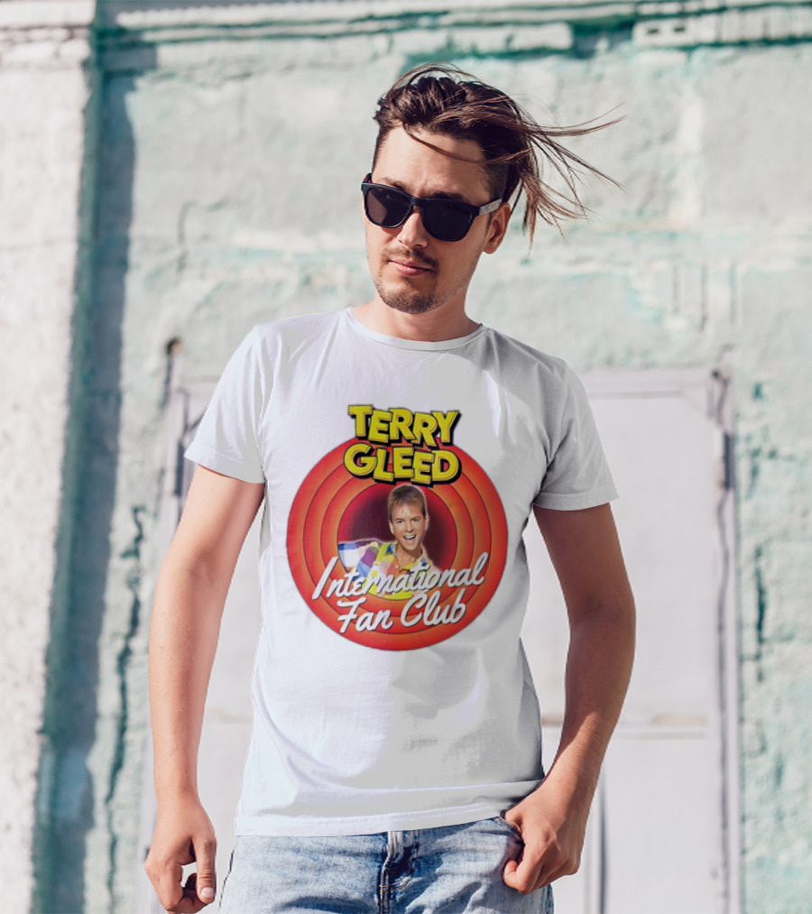 Terry Gleed International Fan Club Retro Style Badge T-Shirt